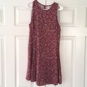 paisley print dress